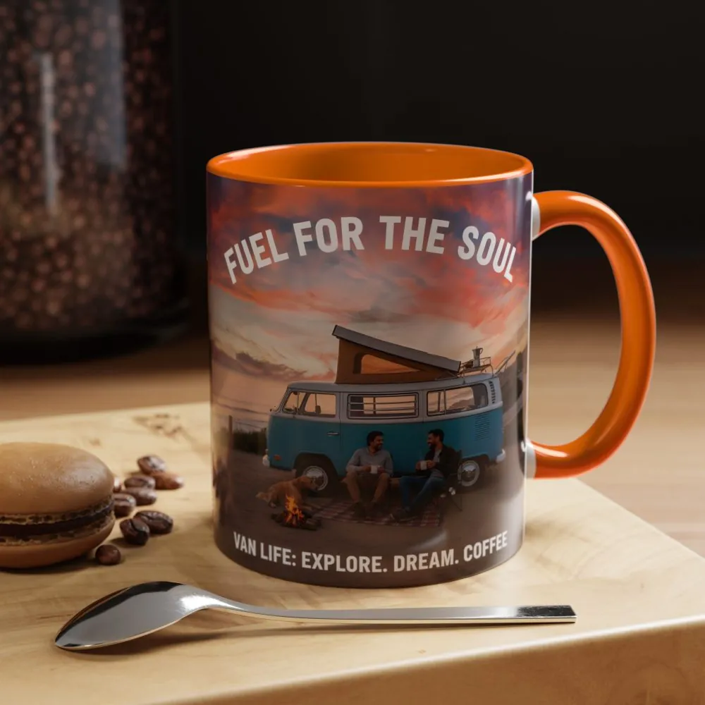 Accent Coffee Mug (11, 15oz) — "Fuel for the Soul"