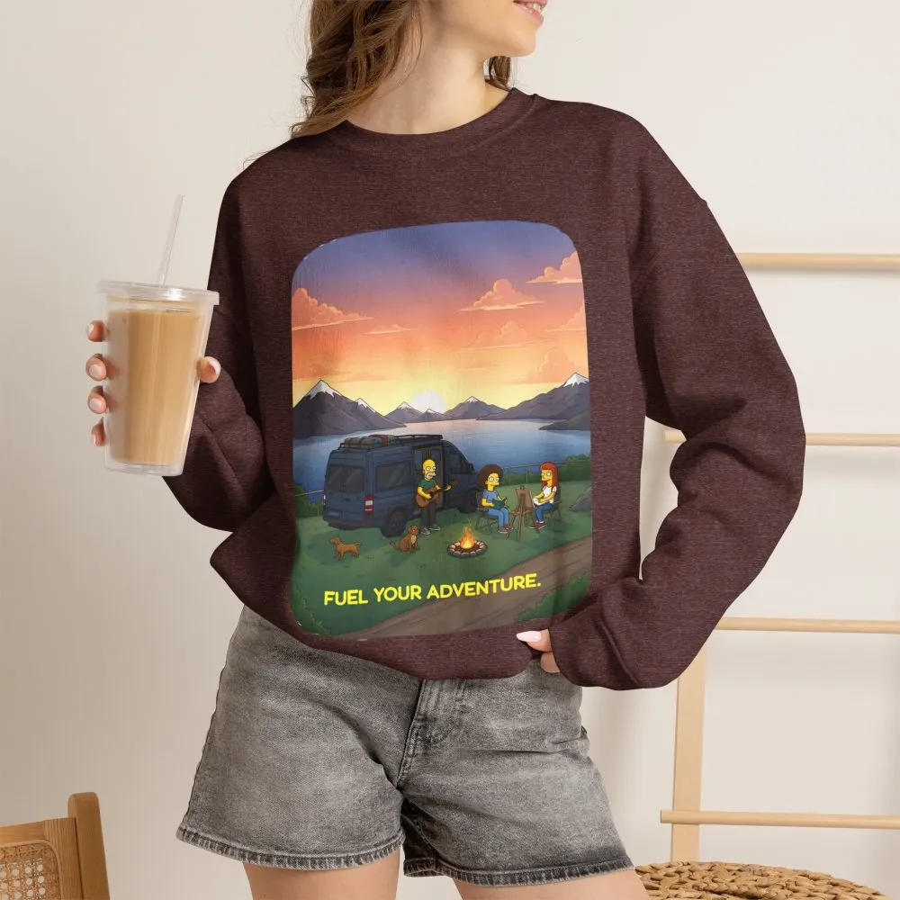 10617154393450934424_2048.jpeg Unisex Heavy Blend™ Crewneck Sweatshirt — "Fuel Your Adventure" Design Sitcom-Line