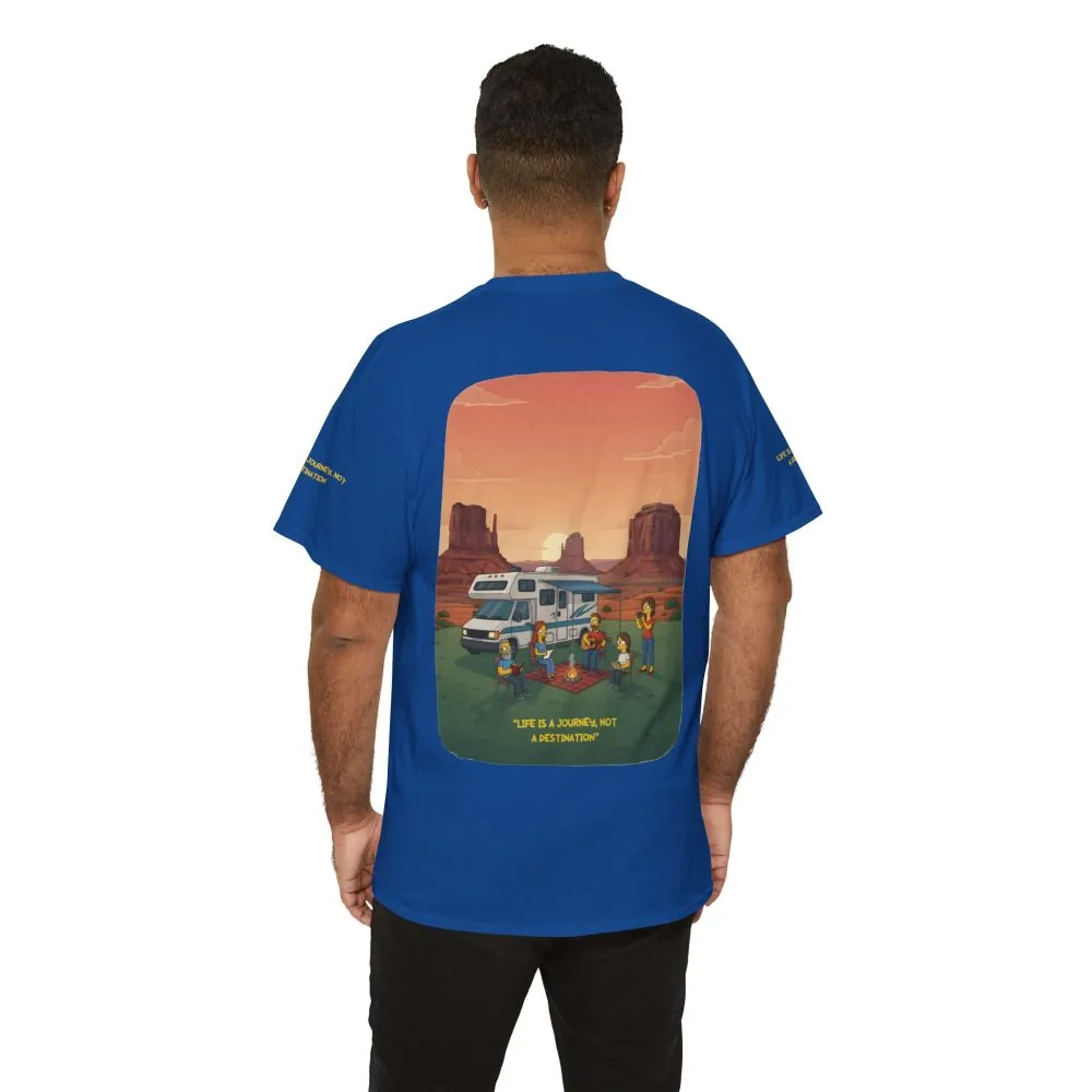 106280300385951726_2048.jpeg Unisex Heavy Cotton Tee — "Life Is A Journey-Not A Destination" Design Sitcom-Line