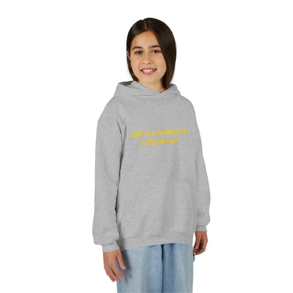 10655333397740743673_2048.jpeg Youth Hoodie(Gildan) – "Life Is A Journey-Not A Destination" (Design Sitcom-Line)