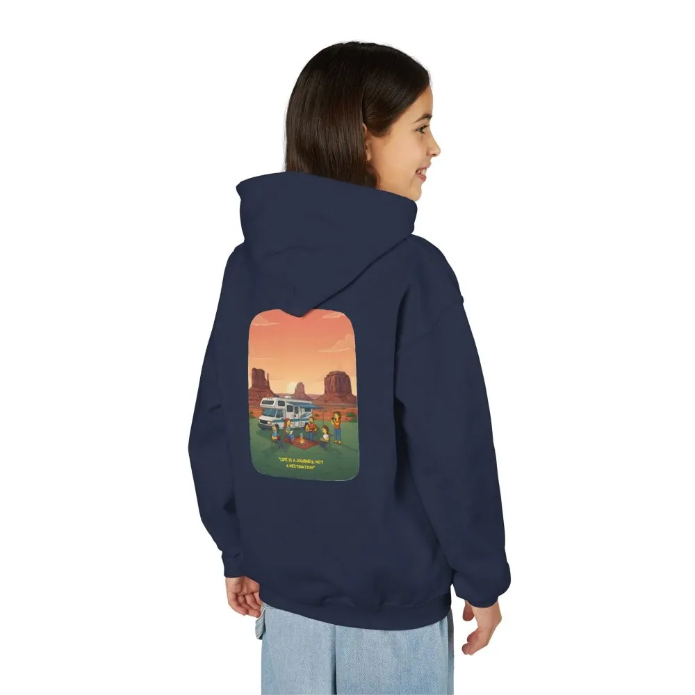 10674113303339016065_2048.jpeg Youth Hoodie(Gildan) – "Life Is A Journey-Not A Destination" (Design Sitcom-Line)