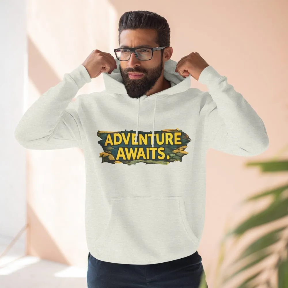 10678766835540177317_2048.jpeg Three-Panel Fleece Hoodie - "Adventure Awaits" Design Cubic-Line