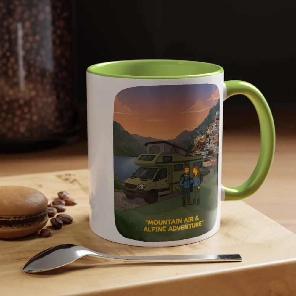 10696030224413216479_2048.jpeg Accent Coffee Mug (11, 15oz) — "Mountain Air And Alpine Adventure"" Design Sitcom-Line
