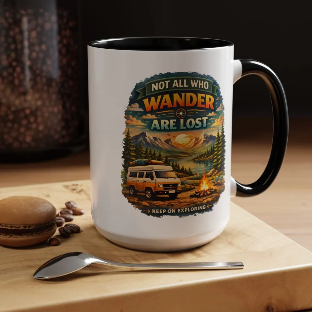 10703928621059100526_2048.jpeg Accent Coffee Mug (11, 15oz) — "Not All Who Wander Are Lost" Design Scenic-Line