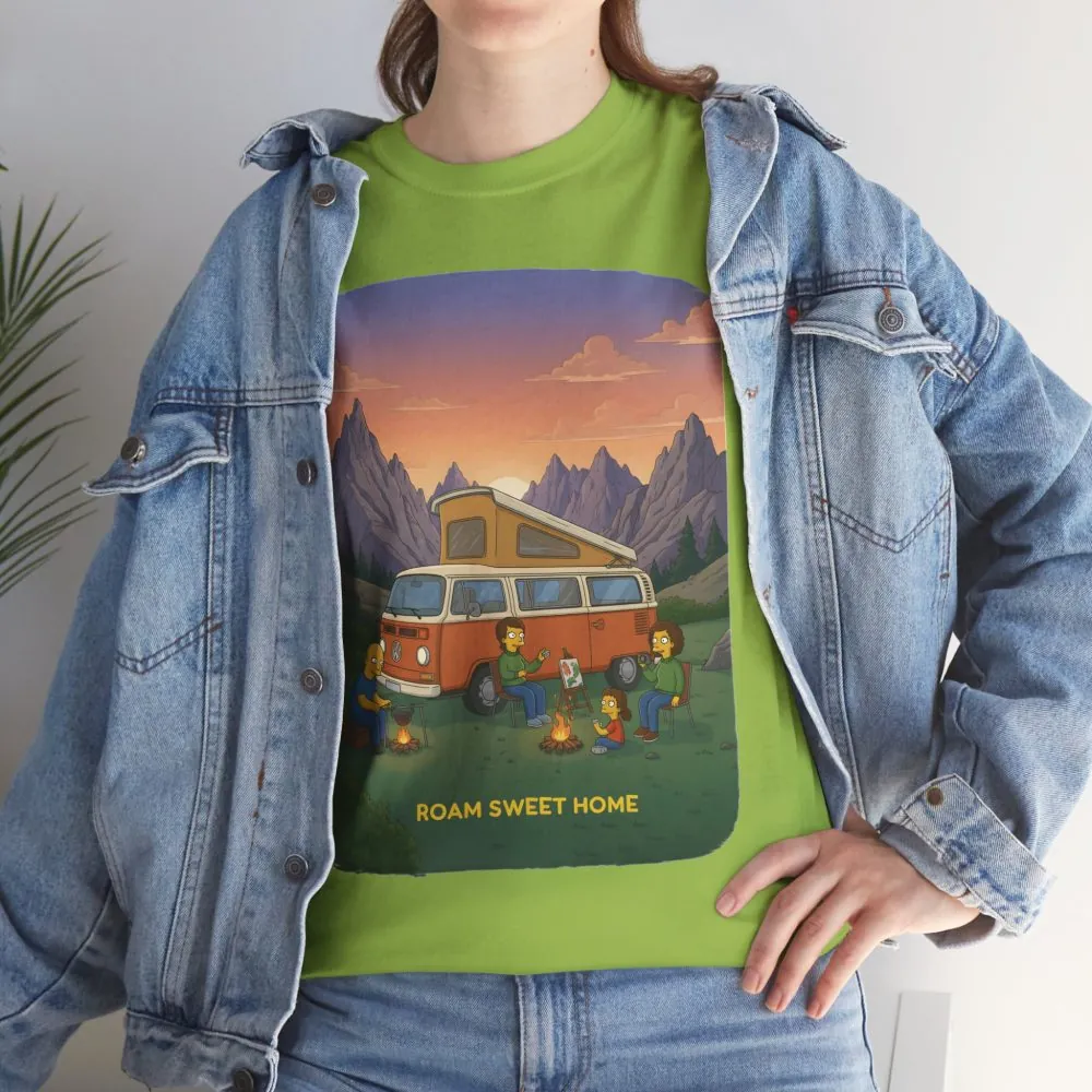 10739056550323962822_2048.jpeg Unisex Heavy Cotton Tee — "Roam Sweet Home" Design Sitcom-Line