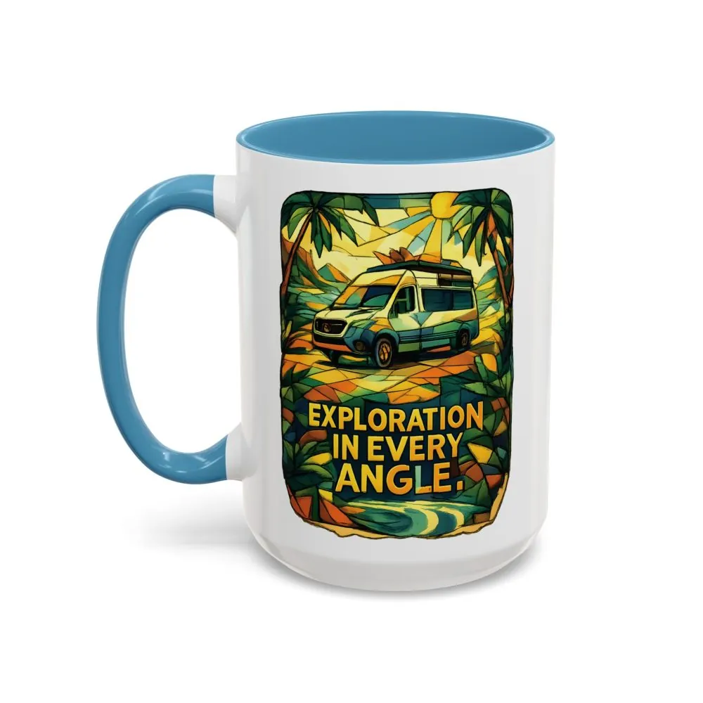 10747586642619701146_2048.jpeg Accent Coffee Mug (11, 15oz) — "Exploration In Every Angle" Design Cubic-Line