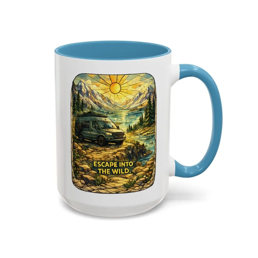 10765779605724972365_2048.jpeg Accent Coffee Mug (11, 15oz) — "Escape Into The Wild" Design Cubic-Line