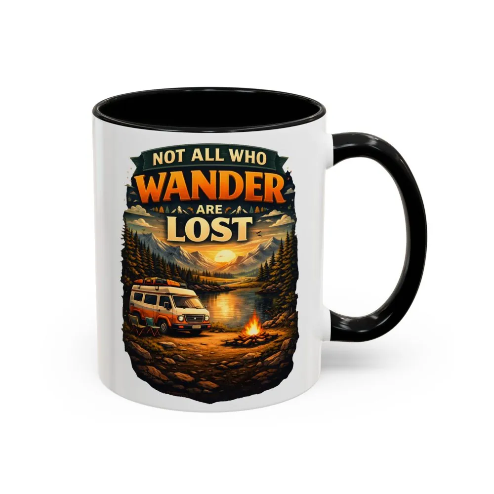 10774303576222540628_2048.jpeg Accent Coffee Mug (11, 15oz) — "Not All Who Wander Are Lost" Design Scenic-Line