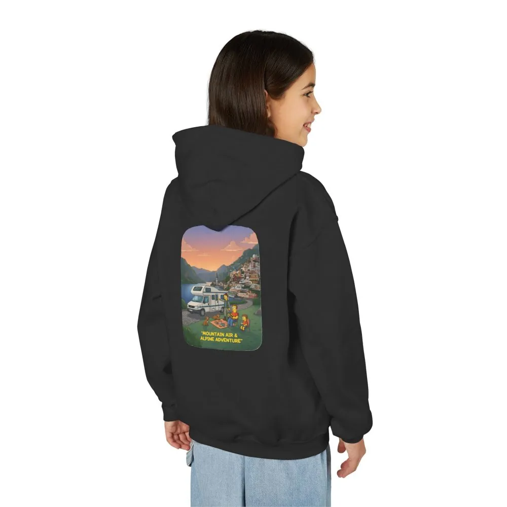 10780270131777336154_2048.jpeg Youth Hoodie(Gildan) – "Mountain Air-Alpine Adventure" (Design Sitcom-Line)