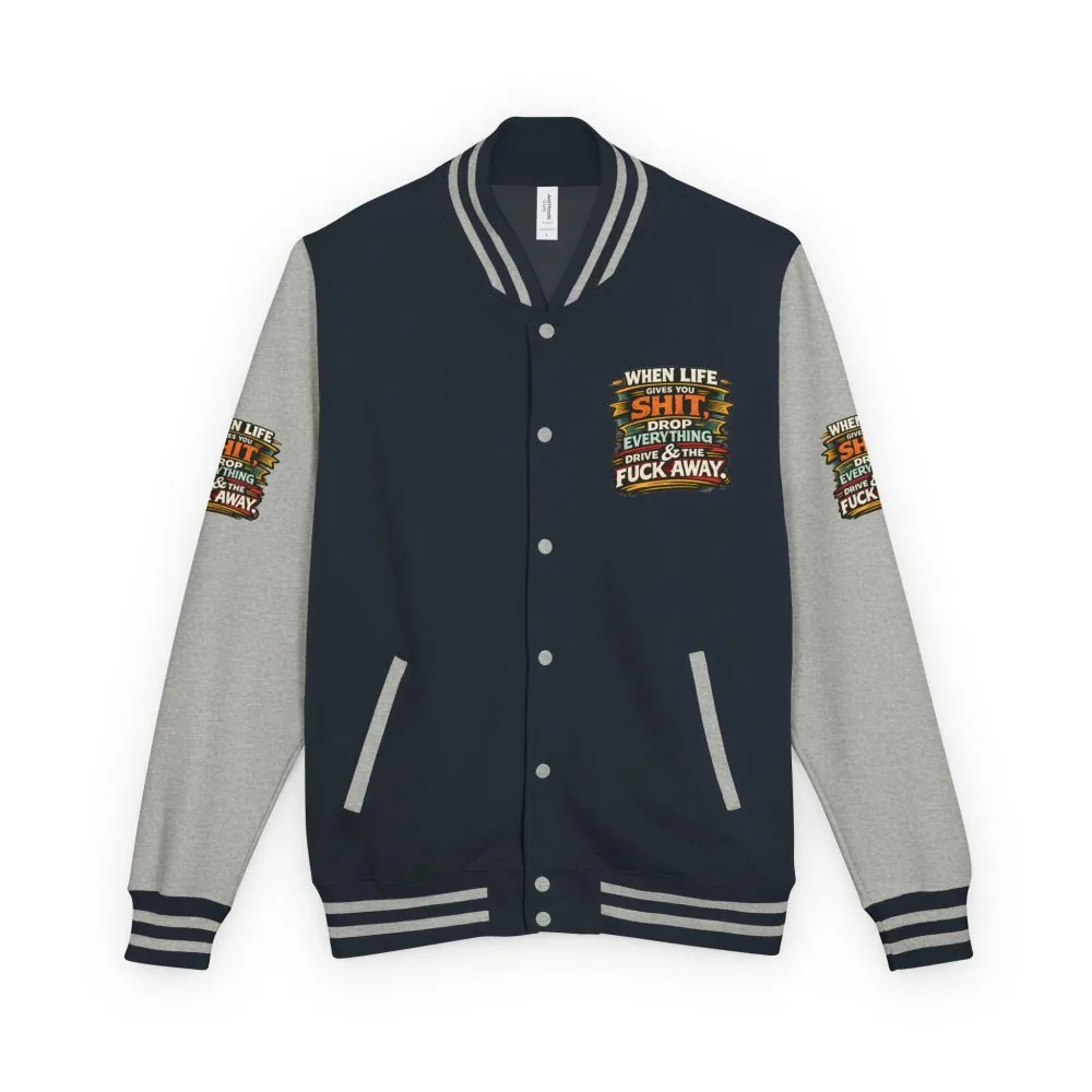 10786575951408956708_2048.jpeg Unisex Heavyweight Letterman Jacket — "When Live Gives You Shit" Design F**K-Line