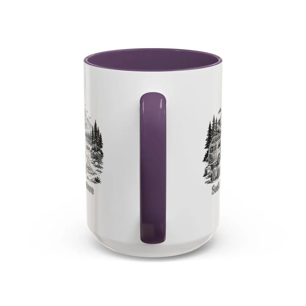 10805093526809117984_2048.jpeg Accent Coffee Mug (11, 15oz) — "Seek Adventure" Design Minimal-Line