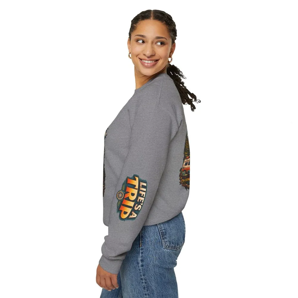 10806371850715992072_2048.jpeg Unisex Heavy Blend™ Crewneck Sweatshirt — "Life s A Trip" Design Scenic-Line