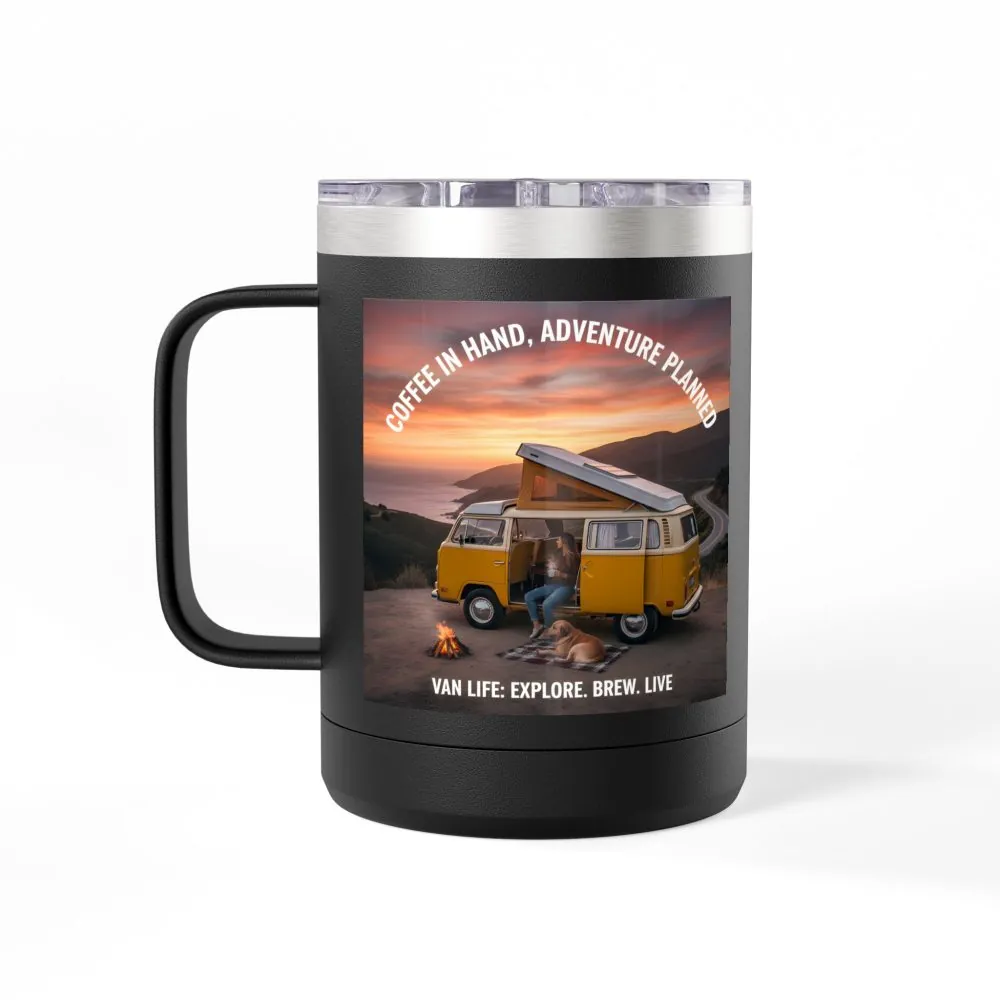 10810509260277636638_2048.jpeg Coffee Mug Tumbler, 15oz — "Coffee in Hand, Adventure Planned"