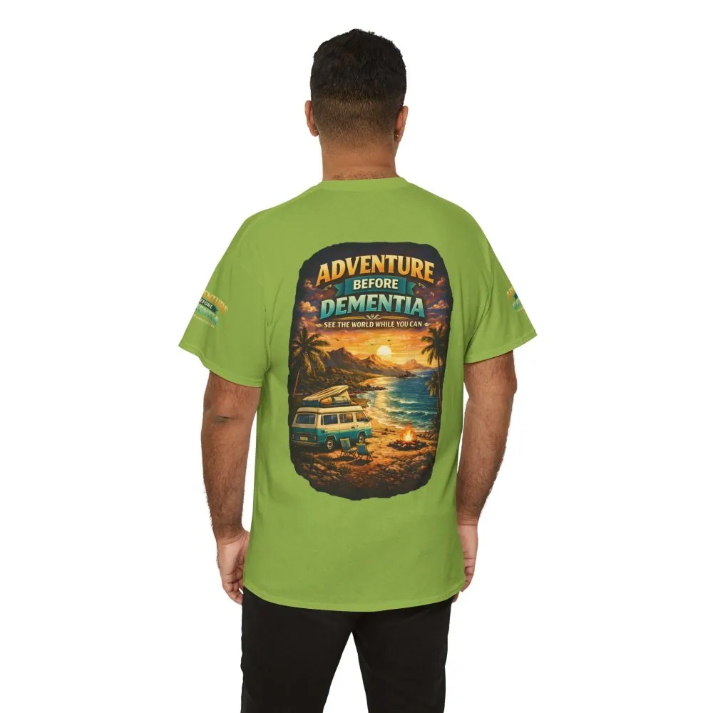 10817256292081641663_2048.jpeg Unisex Heavy Cotton Tee — "Adventure Before Dementia" Design Scenic-Line