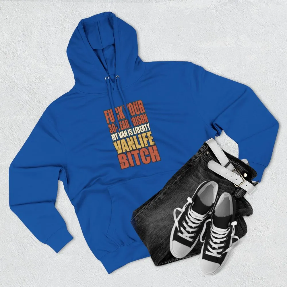Three-Panel Fleece Hoodie - "Fuck Your 30 Year" Design F**K-Line