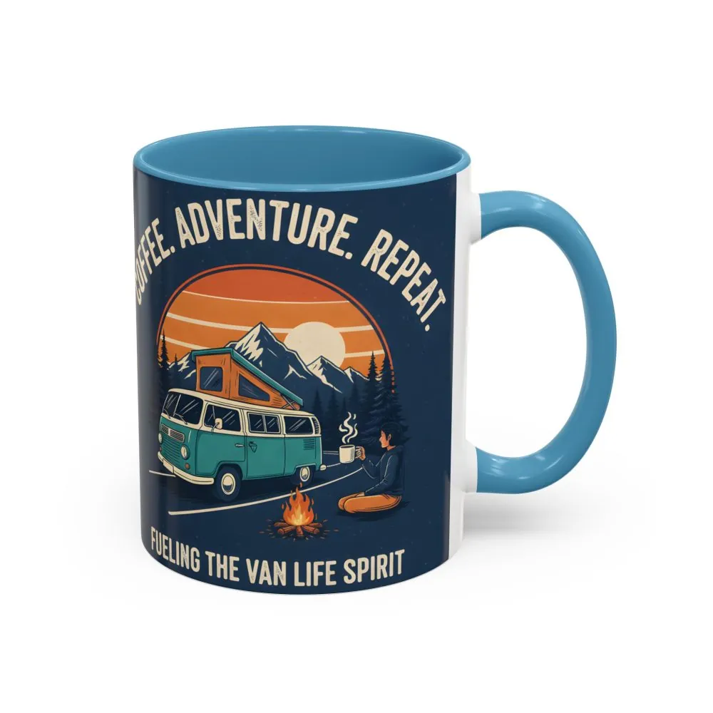 10836709299955312940_2048.jpeg Accent Coffee Mug (11, 15oz) - "Coffee. Adventure. Repeat."