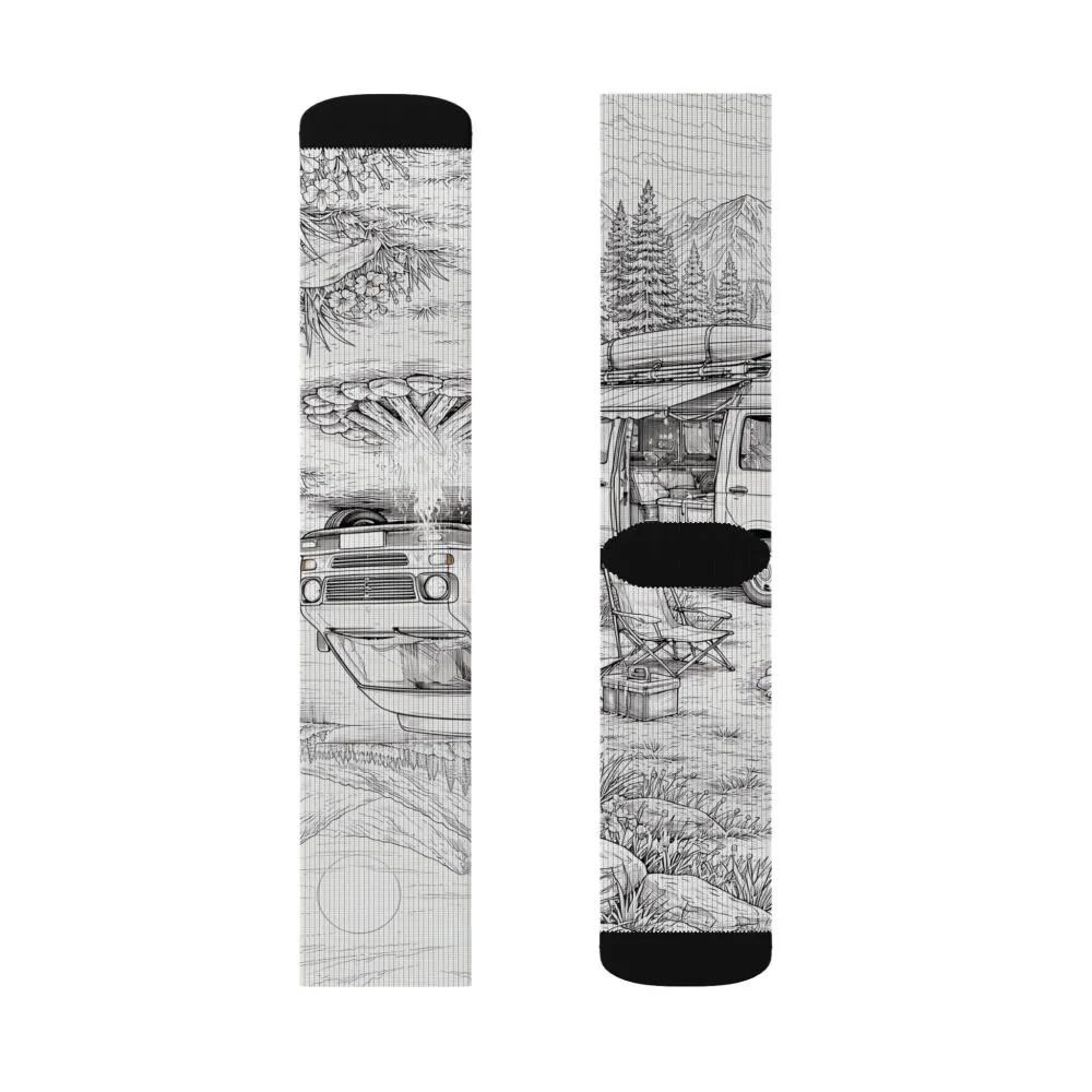 10838213026837790258_2048.jpeg Sublimation Socks — Retro Camper Roadtrip Crew Socks