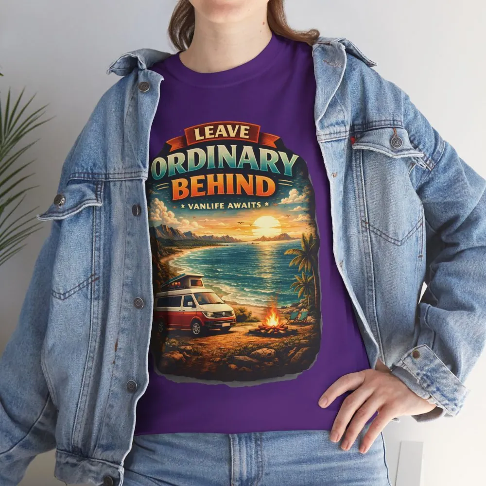 10838683127914428204_2048.jpeg Unisex Heavy Cotton Tee — "Leave Ordinary Behind" Design Scenic-Line