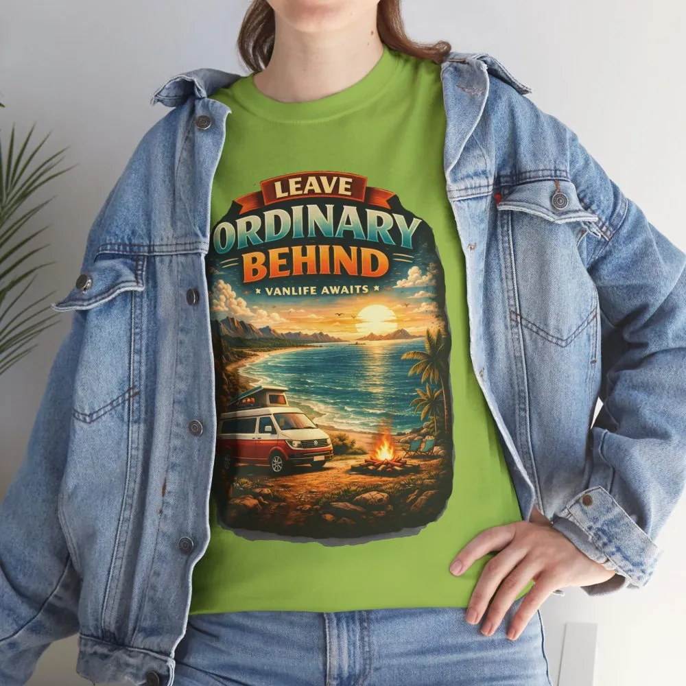 10850333662284137591_2048.jpeg Unisex Heavy Cotton Tee — "Leave Ordinary Behind" Design Scenic-Line