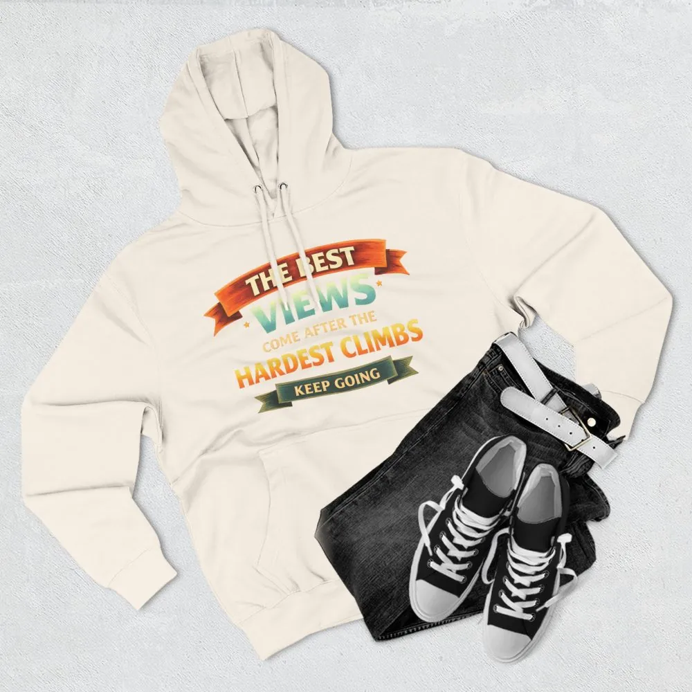 10856782641949051923_2048.jpeg Three-Panel Fleece Hoodie - "The Best Views" Design Scenic-Line
