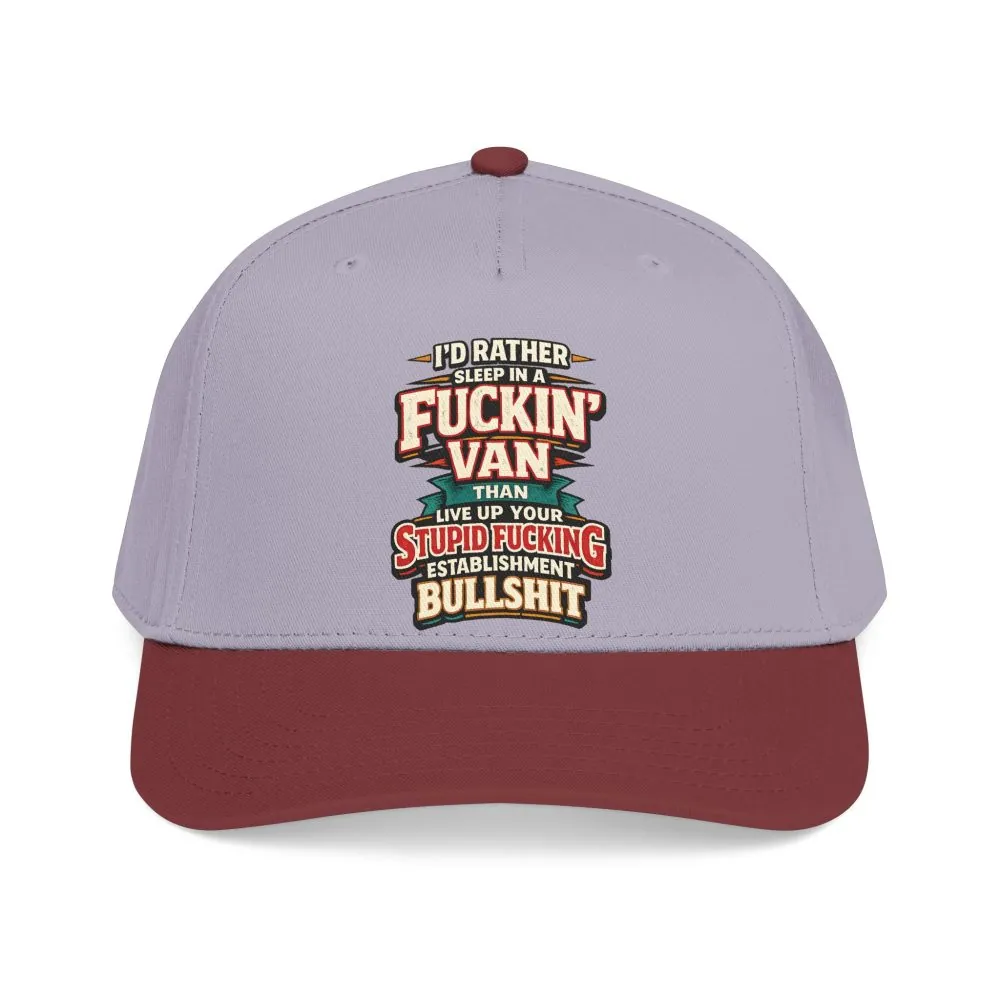 10857973142481390686_2048.jpeg Baseball Cap - "I´d Rather Sleep in A Fucking Van" Design F**K-Line