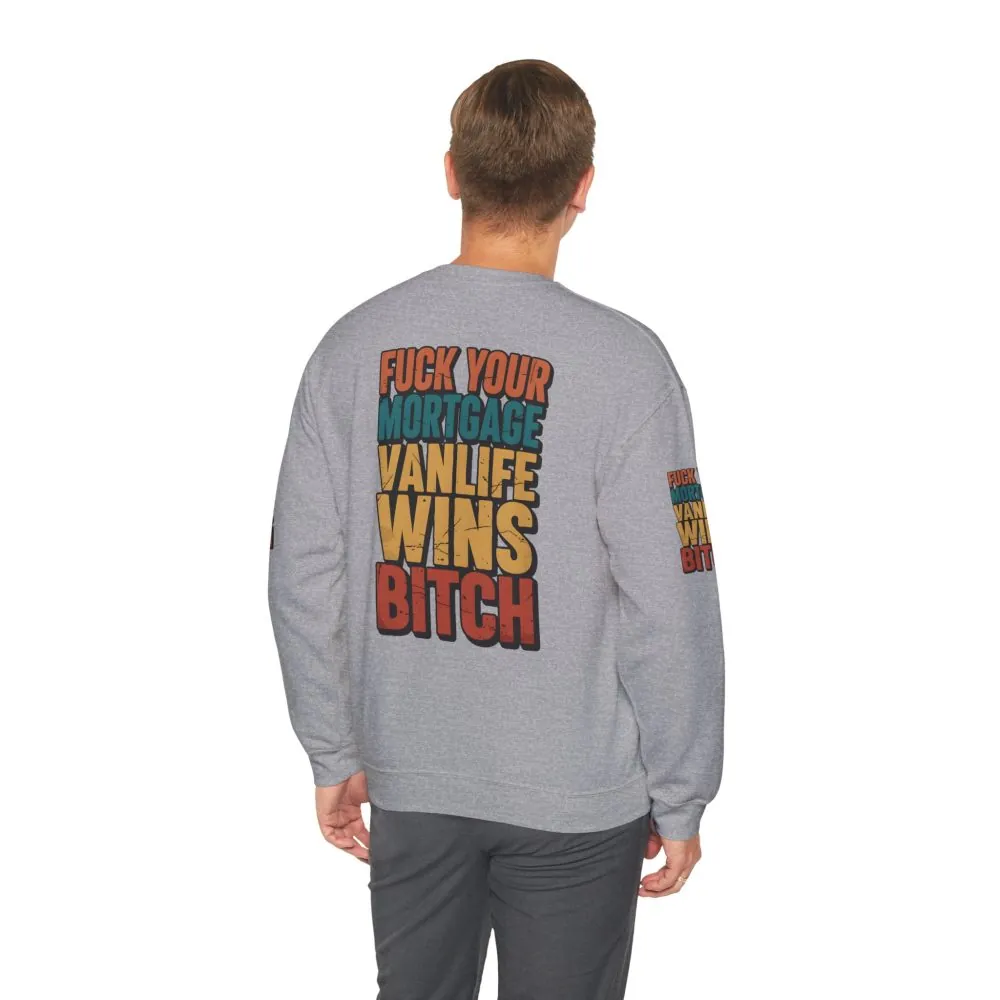 1086525031347700463_2048.jpeg Unisex Heavy Blend™ Crewneck Sweatshirt — "Fuck Your Mortgage" Design F**K-Line