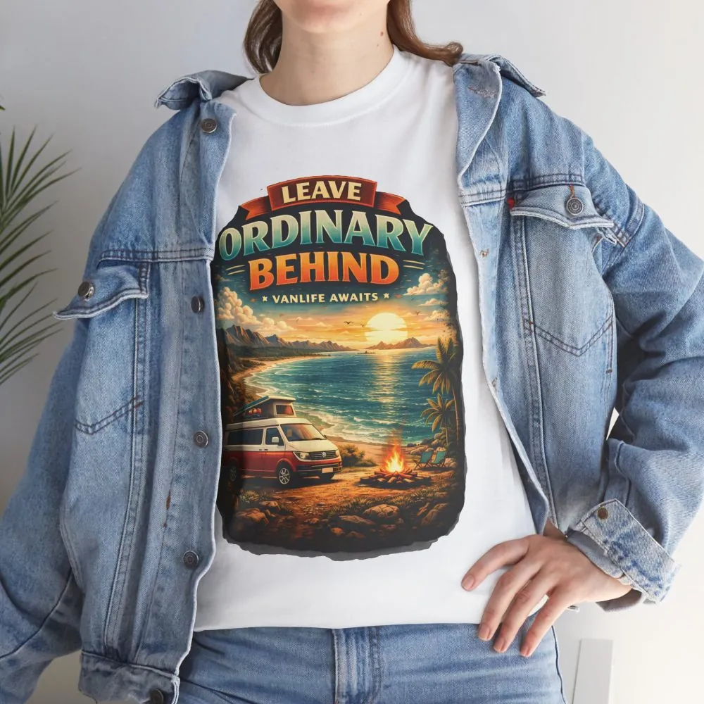 10900871044063754139_2048.jpeg Unisex Heavy Cotton Tee — "Leave Ordinary Behind" Design Scenic-Line