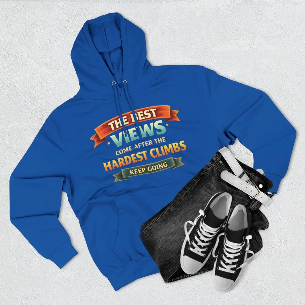 10908185416112341427_2048.jpeg Three-Panel Fleece Hoodie - "The Best Views" Design Scenic-Line
