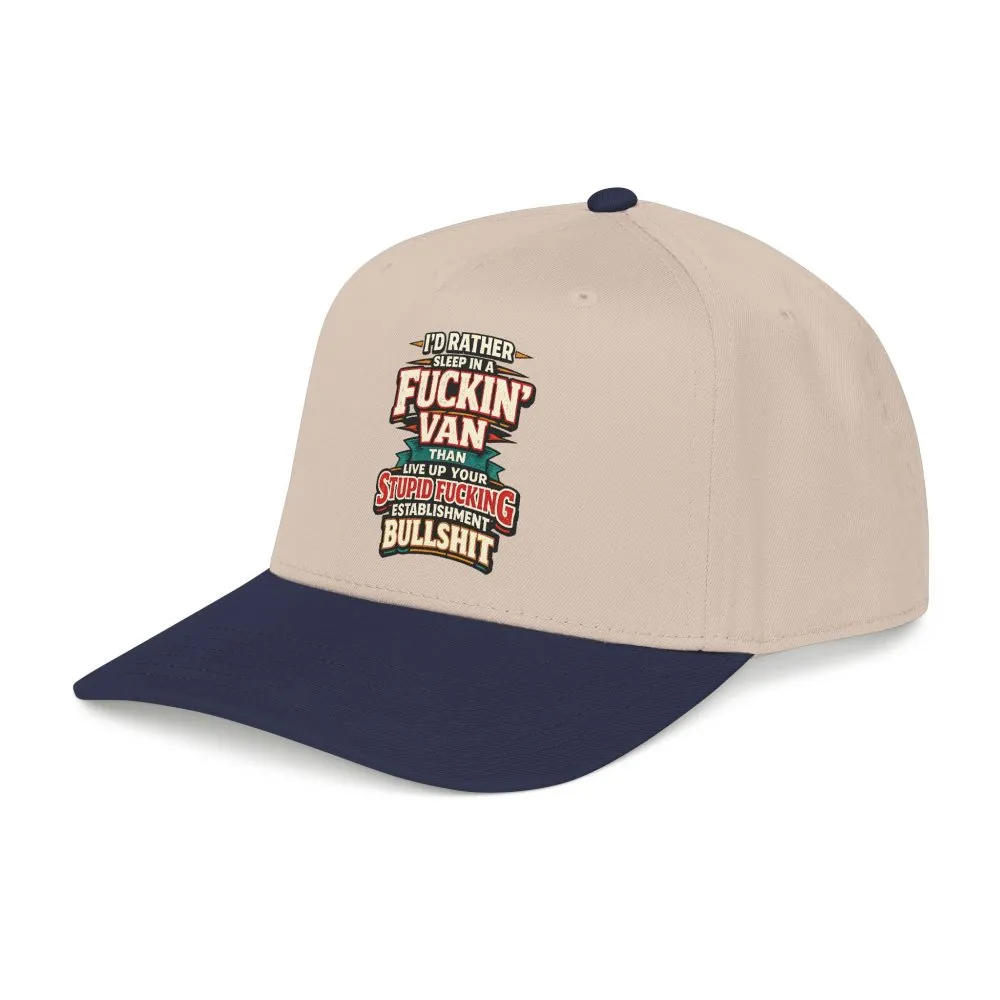10920311250200496171_2048.jpeg Baseball Cap - "I´d Rather Sleep in A Fucking Van" Design F**K-Line