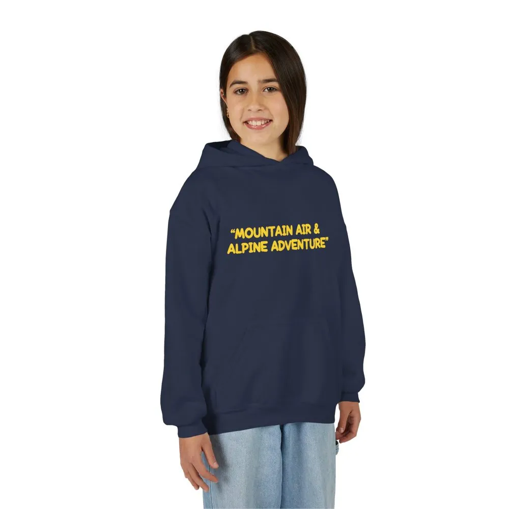 10925493513679417220_2048.jpeg Youth Hoodie(Gildan) – "Mountain Air-Alpine Adventure" (Design Sitcom-Line)
