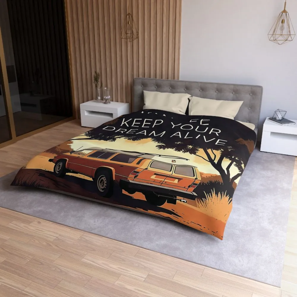 1094506231980544894_2048.jpeg Duvet Cover – "Vanlife Keep Your Dream Alive" Retro Camper Bedding