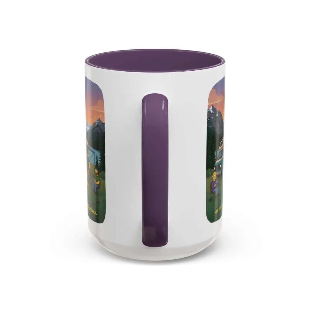 10947340794128486788_2048.jpeg Accent Coffee Mug (11, 15oz) — "Hit The Road-Find Your Soul" Design Sitcom-Line