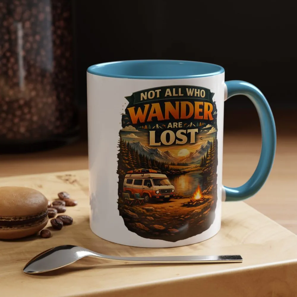 10953991596840440242_2048.jpeg Accent Coffee Mug (11, 15oz) — "Not All Who Wander Are Lost" Design Scenic-Line