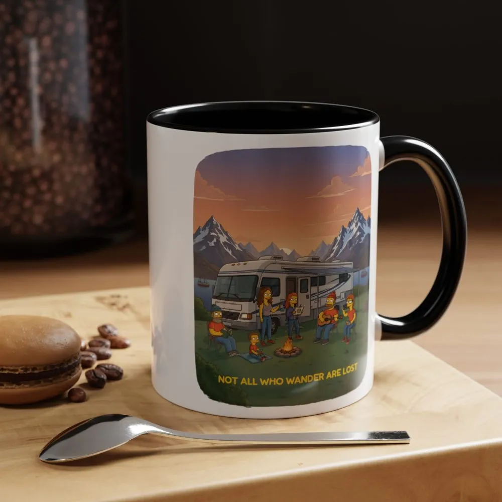 10956196371201974650_2048.jpeg Accent Coffee Mug (11, 15oz) — "Not All Who Wander Are Lost" Design Sitcom-Line