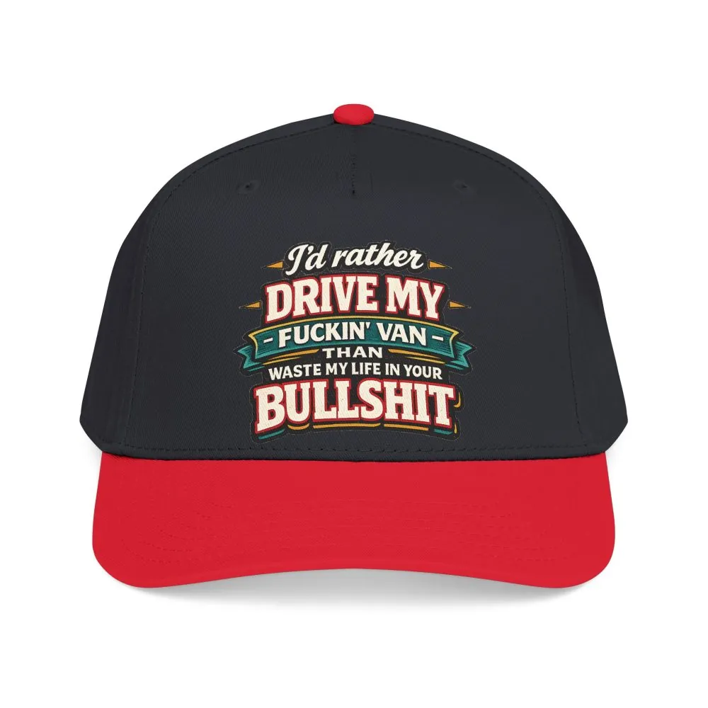 Baseball Cap - "I´d Rather Drive My Fucking Van" Design F**K-Line