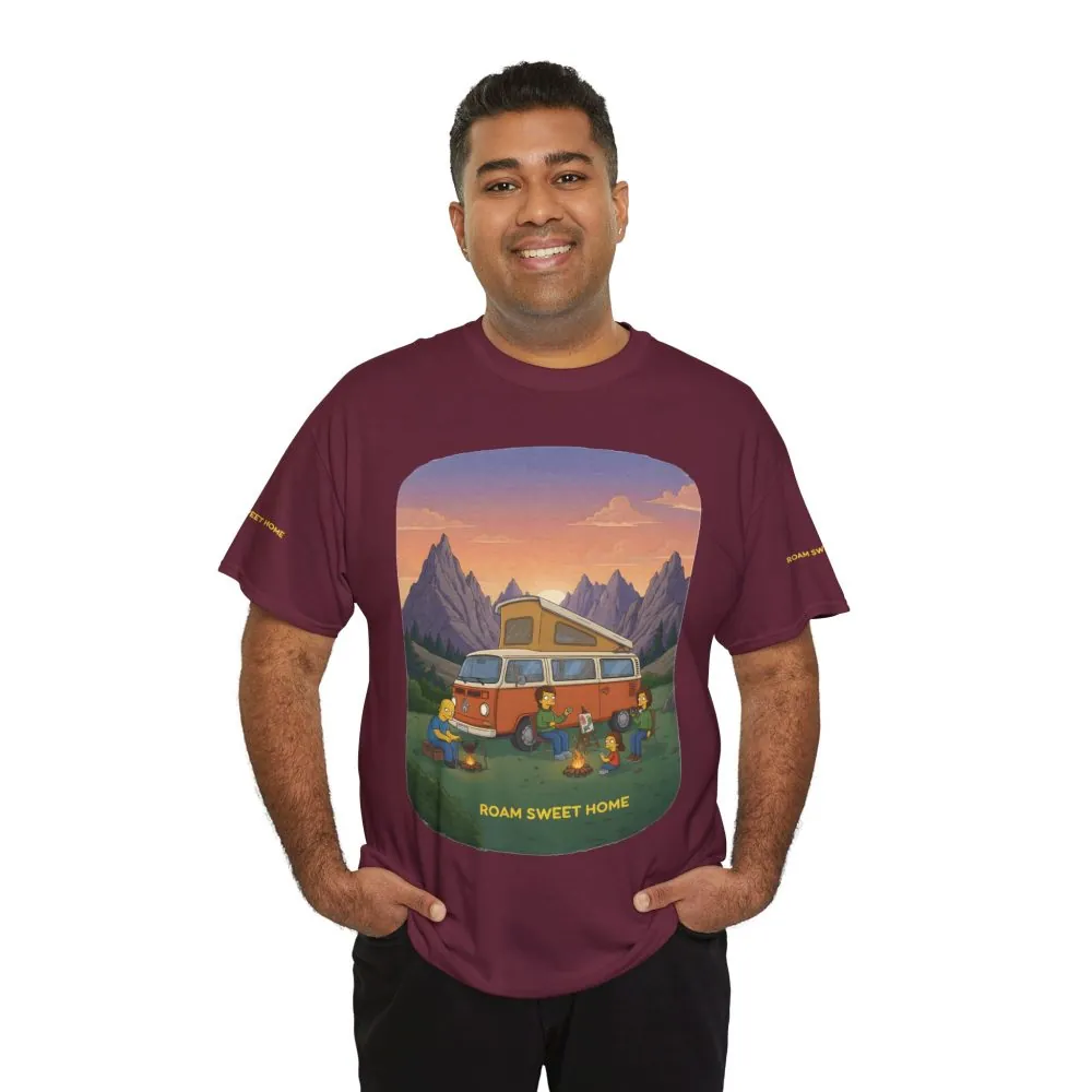 10974982127346501806_2048.jpeg Unisex Heavy Cotton Tee — "Roam Sweet Home" Design Sitcom-Line