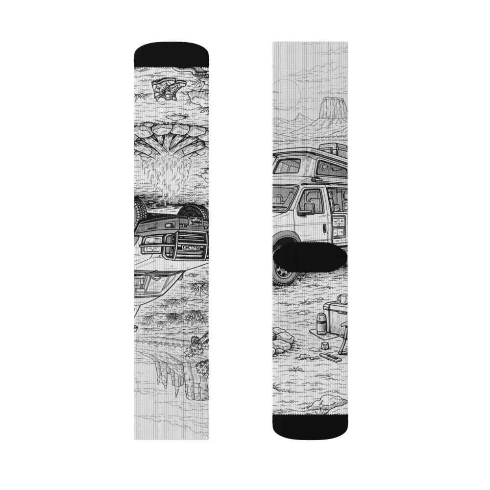 10990834571610795049_2048.jpeg Sublimation Socks — Retro Camper Roadtrip Crew Socks