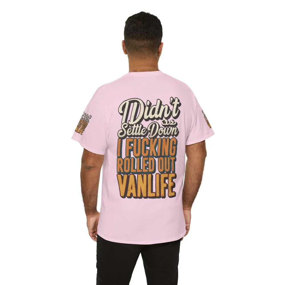 Unisex Heavy Cotton Tee — "Dind´t Settle Down" Design F**K-Line