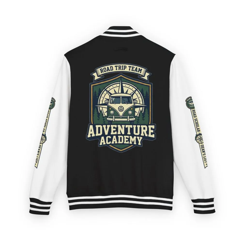 11014723928430977945_2048.jpeg Unisex Heavyweight Letterman Jacket (Awdis) —"Adventure Academy" Road Trip Team Varsity Jacket