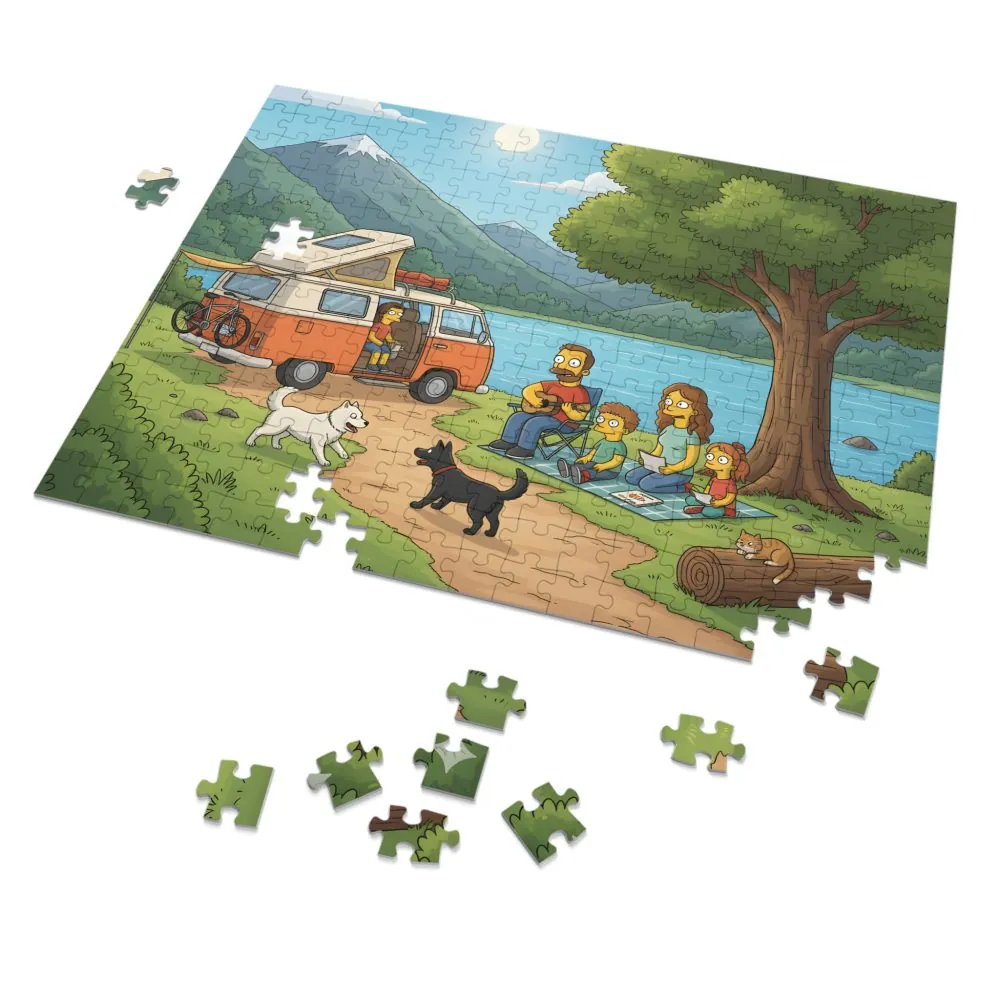11021612497984185126_2048.jpeg Jigsaw Puzzle with Tin — Scenic Campervan Lake