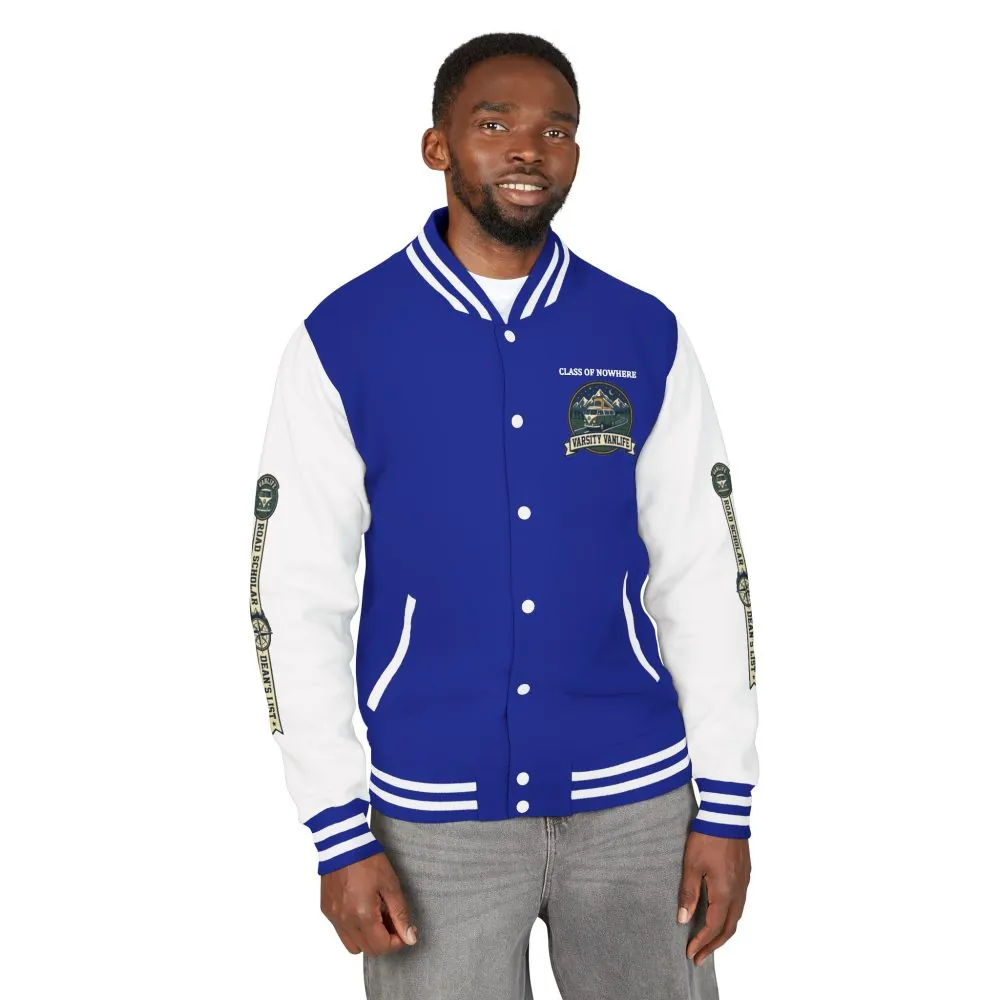 11066944547983527221_2048.jpeg Unisex Heavyweight Letterman Jacket (Awdis) —"Adventure Academy" Road Trip Team Varsity Jacket