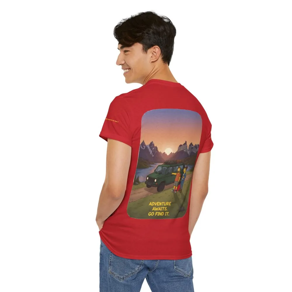11077888862854164530_2048.jpeg Unisex Heavy Cotton Tee — "Adventure Awaits-Go Find It" Design Sitcom-Line