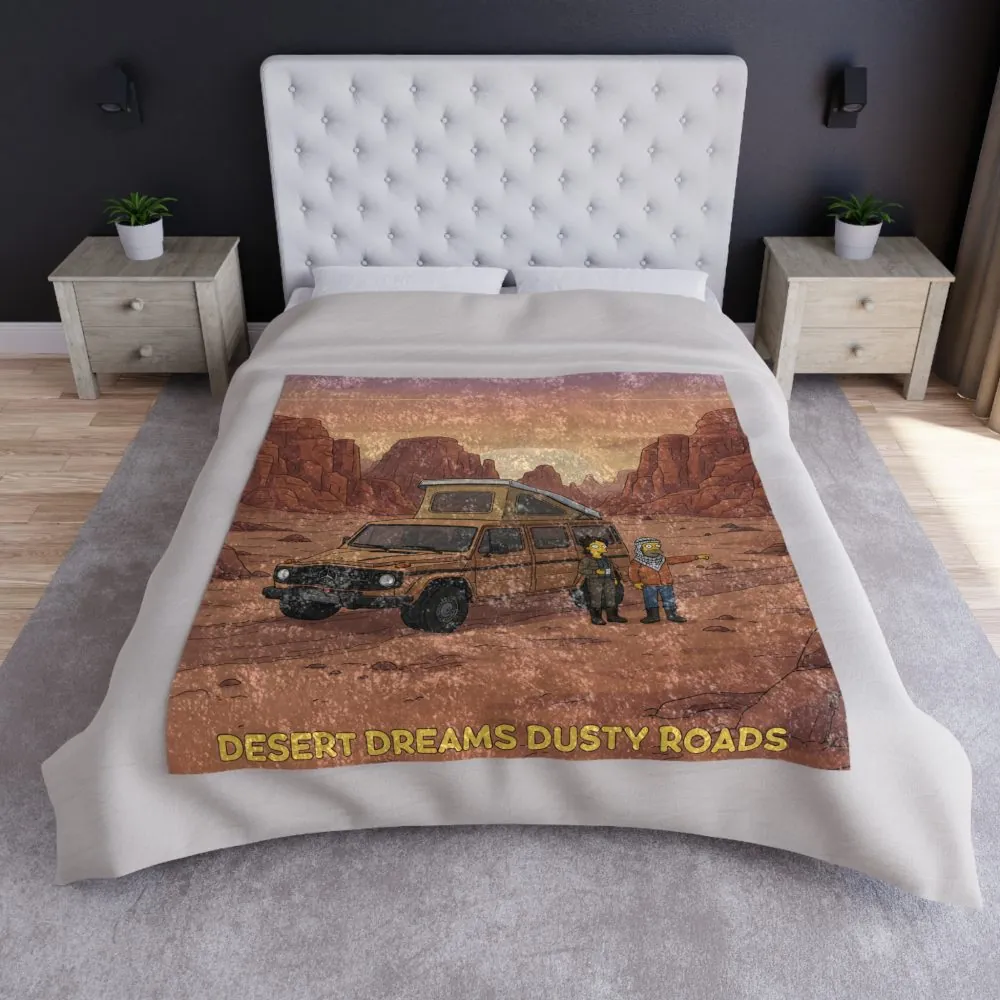 11086150973935803231_2048.jpeg Crushed Velvet Blanket —"Desert Dreams Dusty Roads" Design Sitcom-Line (Campervan)