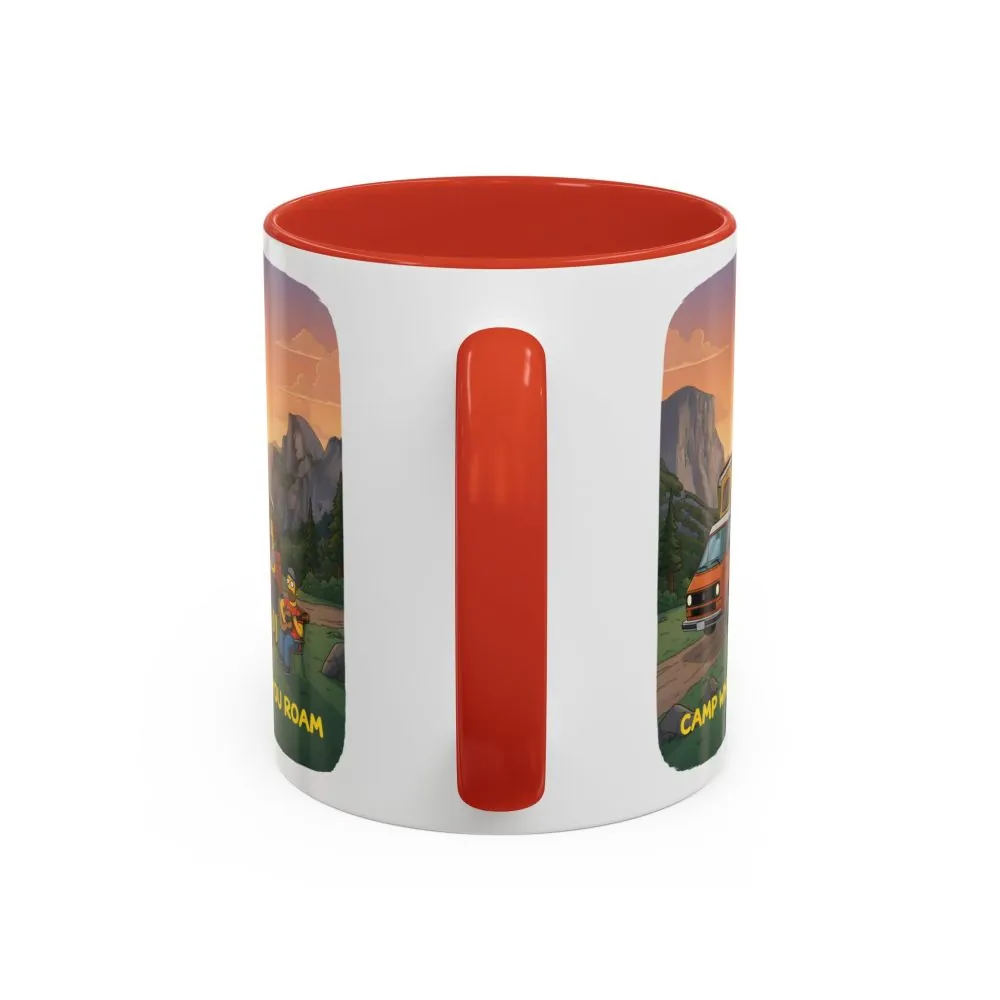 11091507455800300411_2048.jpeg Accent Coffee Mug (11, 15oz) — "Camp Where You Roam" Design Sitcom-Line