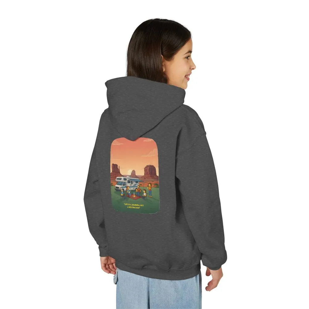 11103304068424172089_2048.jpeg Youth Hoodie(Gildan) – "Life Is A Journey-Not A Destination" (Design Sitcom-Line)