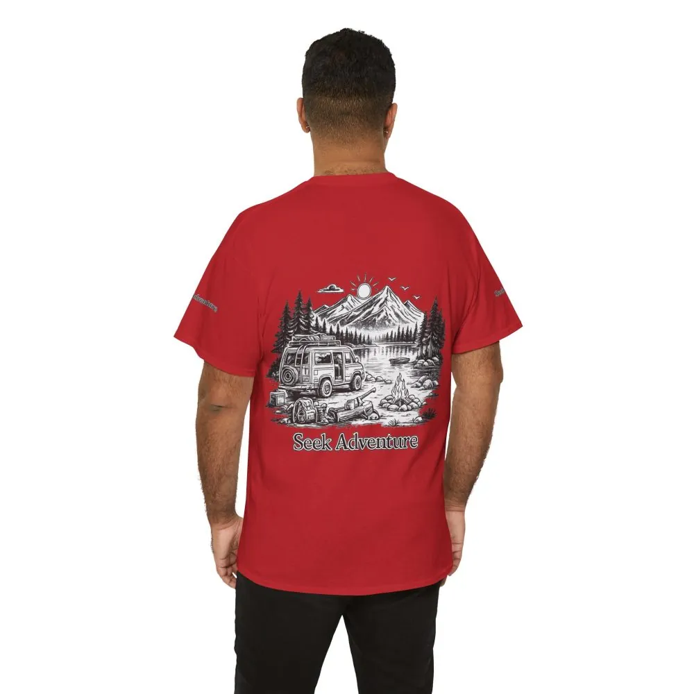 11127467938288326551_2048.jpeg Unisex Heavy Cotton Tee — "Seek Adventure" Design Minimal-Line