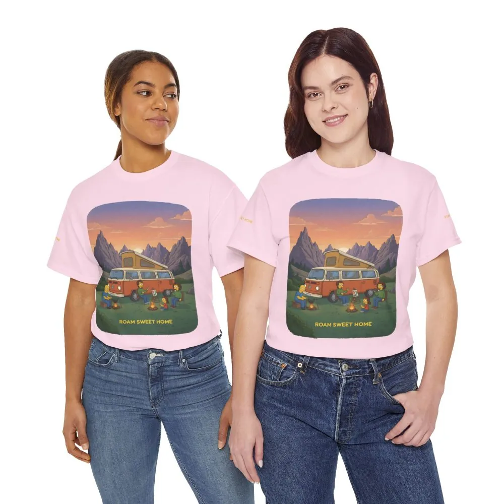 11132927159766072456_2048.jpeg Unisex Heavy Cotton Tee — "Roam Sweet Home" Design Sitcom-Line