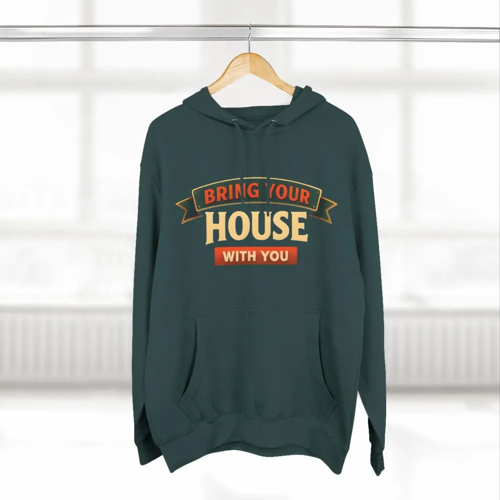 11147454811274014991_2048.jpeg Three-Panel Fleece Hoodie - "Live Is A Journey-Bring Your House With You" Design Scenic-Line