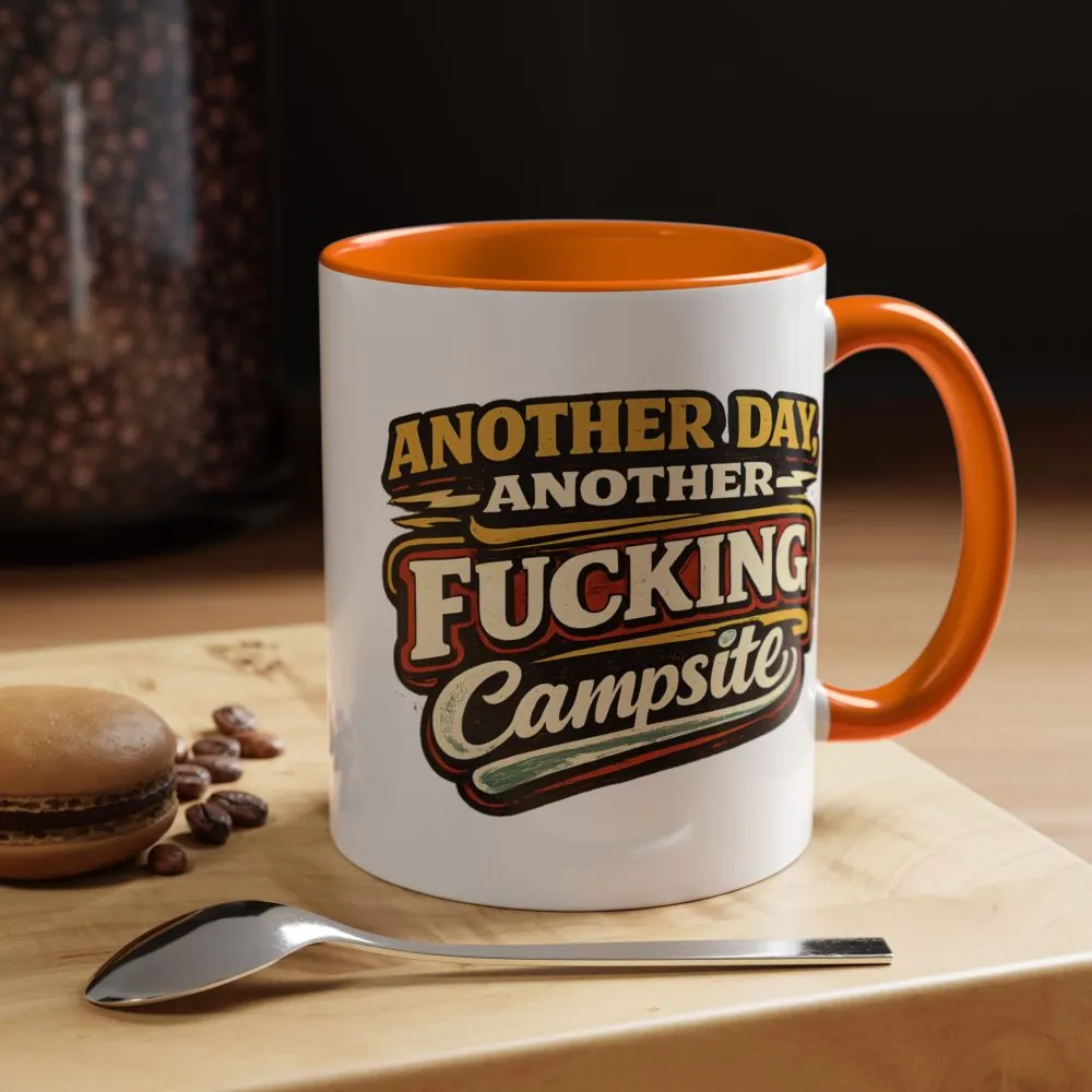 Accent Coffee Mug (11, 15oz) — "Another Day" Design F**K-Line