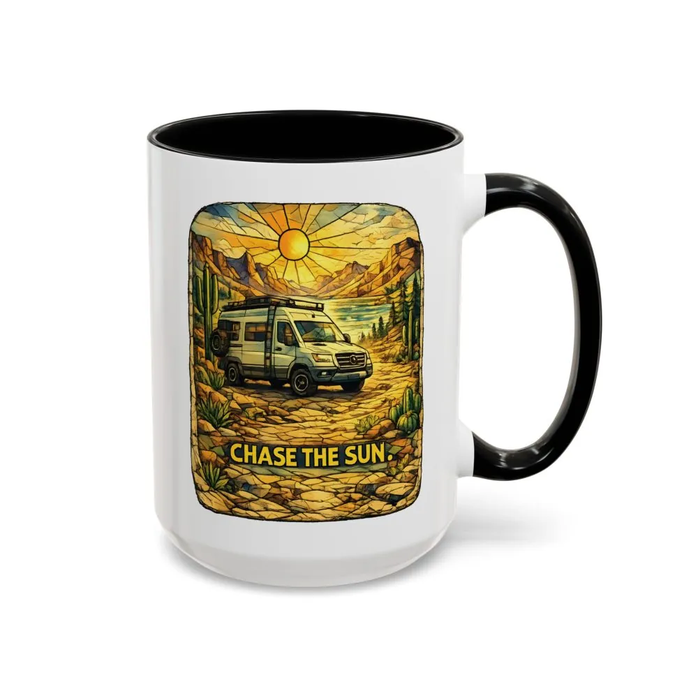 11179011346495995031_2048.jpeg Accent Coffee Mug (11, 15oz) — "Chase The Sun" Design Cubic-Line